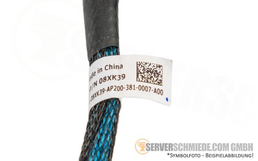 Dell 60cm Backplane to front PERC Controller Kabel 1x SFF-8654 gerade to 1x SFF-8654 gerade R7525 H755N 08XK39
