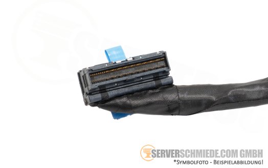 Dell 60cm NVMe Kabel cable 1x SFF-8654 gerade to 1x SFF-8654 winkel R7715 086N9V