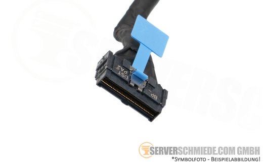 Dell 60cm NVMe Kabel cable 1x SFF-8654 gerade to 1x SFF-8654 winkel R7715 086N9V