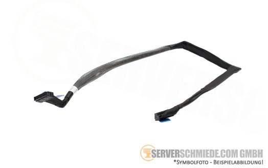 Dell 60cm NVMe Kabel cable 1x SFF-8654 gerade to 1x SFF-8654 winkel R7715 0G0MYX