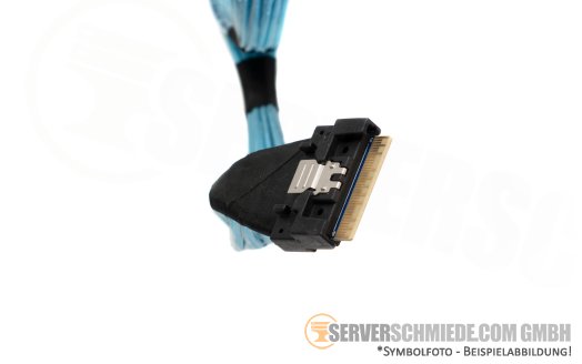 Dell 65 / 70cm NVMe Kabel cable 2x SFF-8654 gerade to 1x PCIe Riser R1D-Paddle R650 10xSFF 04J28V