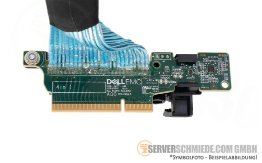 Dell 65 / 70cm NVMe Kabel cable 2x SFF-8654 gerade to 1x PCIe Riser R1D-Paddle R650 10xSFF 04J28V