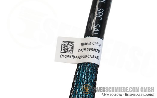 Dell 65cm front PERC to Mainboard Controller Kabel 1x SFF-8654 winkel to 1x SFF-8654 gerade H755N 0V9N7D