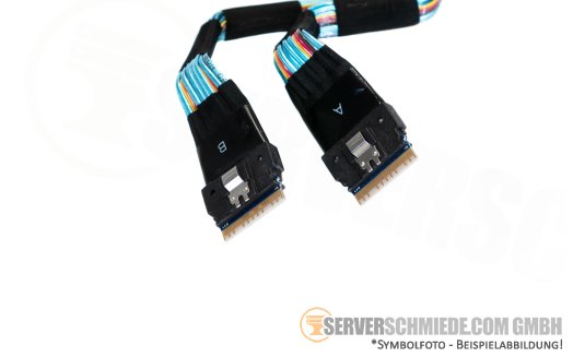 Dell 65cm NVMe Extender Cable Kabel for Bay A2/B2 - A/B 2x SFF-8654 gerade to 2x SFF-8654 gerade R740xd 0C1FRG