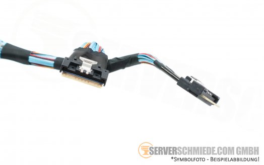 Dell 0M2D68 RSR3 65 cm R740 R940 R740xd NVMe Kabel cable 2x SFF-8654 gerade to 2x SFF-8654 Bay BP-A2 + B2