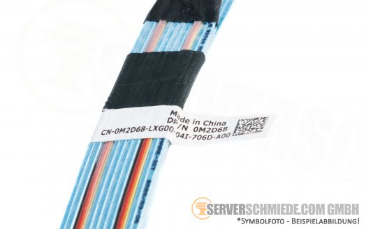 Dell 0M2D68 RSR3 65 cm R740 R940 R740xd NVMe Kabel cable 2x SFF-8654 gerade to 2x SFF-8654 Bay BP-A2 + B2