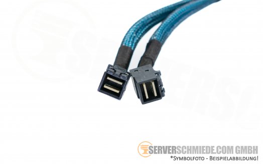 Dell 65 / 60cm SAS Kabel 2x SFF-8643 gerade to 2x SFF-8643 winkel R940 047FV4