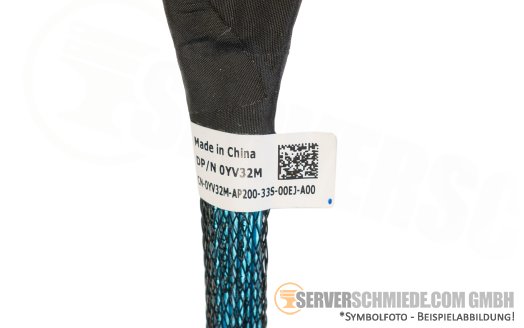 Dell 70cm front PERC to MB Kabel cable 1x SFF-8654 8i gerade to 1x SFF-8654 8i gerade R7525 0YV32M