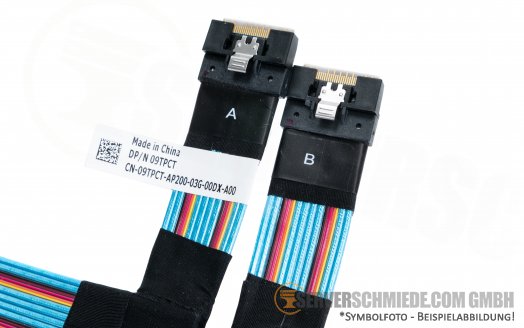 Dell 70cm R740xd 24x SFF NVMe 12/12 Extender Cable Kabel for Bay A1/B1 - A/B 09TPCT