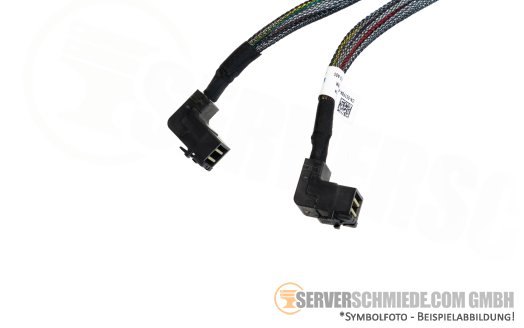 Dell 70cm SAS Kabel cable 1x mini PERC Mini Mono to 2x SFF-8643 winkel R7415 R7515 057F8R