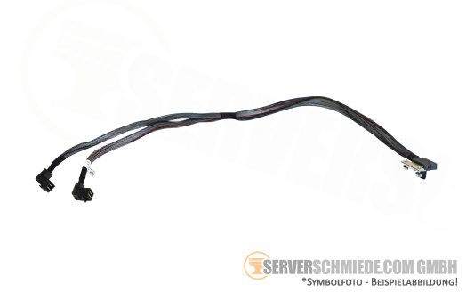 Dell 70cm SAS Kabel cable 1x mini PERC Mini Mono to 2x SFF-8643 winkel R7415 R7515 057F8R