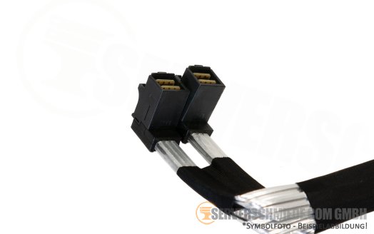 Dell 70cm SAS Kabel cable 2x SFF-8643 gerade to 2x SFF-8643 winkel R940 0DK35X