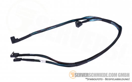 Dell 70cm SAS SATA Kabel 2x SFF-8643 to 2x SATA SFF-8611 Oculink R640 8x SFF019VX5 09G3T5