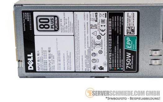 Dell 750W Netzteil PSU EPP 80 Plus Platinum R630 R640 R730 R730xd R740 R740xd R7425