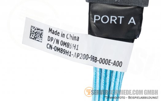 Dell 75cm R740xd 24x SFF NVMe Extender Cable Kabel for Bay A2/B2 - A/B 0M89H1