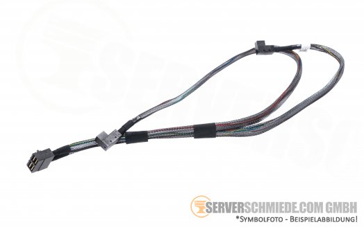 Dell R740 75cm SAS Kabel 1x dual SFF-8643 to 1x SFF-8643 75cm 1x SFF-8643 55cm 0FKW4Y cable