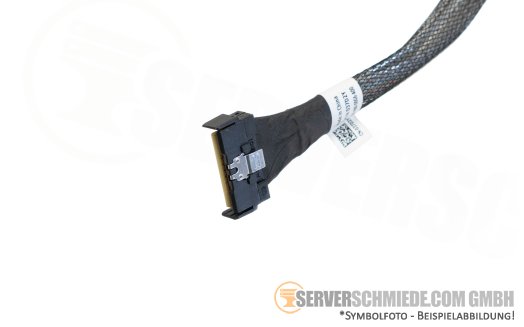 Dell 77cm NVMe Kabel cable 1x SFF-8654 gerade to 1x SFF-8654 winkel R6625 037D2Y