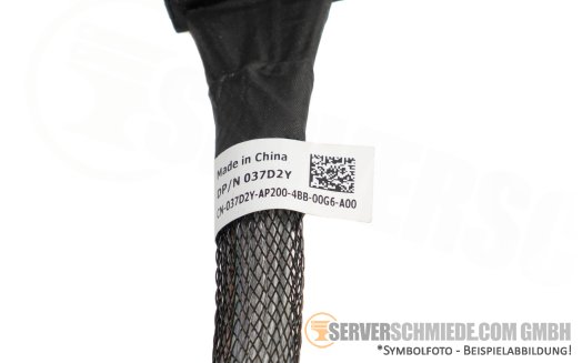 Dell 77cm NVMe Kabel cable 1x SFF-8654 gerade to 1x SFF-8654 winkel R6625 037D2Y