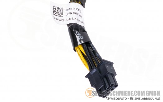 Dell 0W6W09 R740xd 10cm rear bay LFF 2x 8-pin Power Cable Kabel backplane