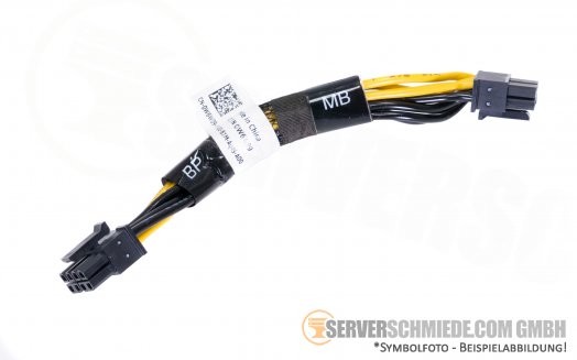 Dell 0W6W09 R740xd 10cm rear bay LFF 2x 8-pin Power Cable Kabel backplane