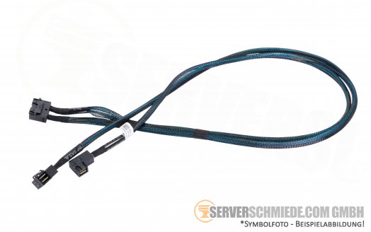 Dell 90cm R740 H740 H730 SAS Kabel cable 2x SFF-8643 combined to 2x SFF-8643 Winkel 09MHYN