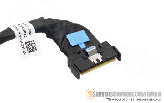 Dell 9cm Backplane to front PERC Controller Kabel cable 1x SFF-8654 8i gerade to 1x SFF-8654 8i winkel R7715 0FNFK2