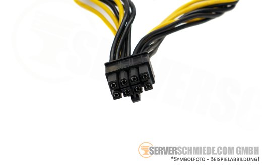 Dell 9cm GPU Power Adapter Kabel cable 2x 8-pin PCIe female to 1x 8-pin EPS / CPU male 0N0HJK