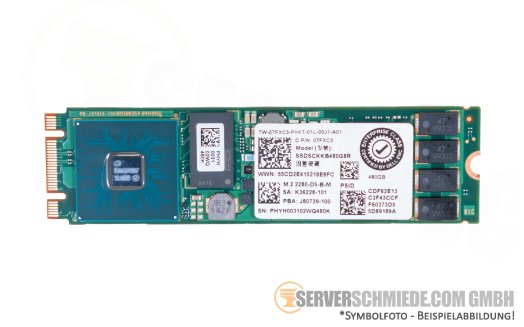 Dell BOSS M.2 480GB SATA SSD Intel Enterprise 24/7 SSDSCKKB480G8R 07FXC3