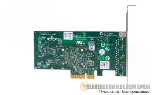 Dell Broadcom 4x 1GbE Quad Port Gigabit Ethernet Network PCIe x4 Controller 0KH08P