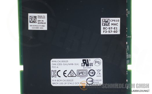 Dell Broadcom 57412 2x 10Gb SFP+ OCP3 Network Controller Netzwerkadapter 0CP610