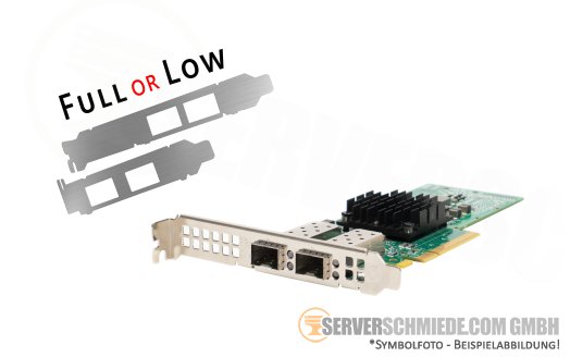 Dell Broadcom 57412 2x 10Gb SFP+ PCIe x8 Network Controller Netzwerkadapter 0YR0VV
