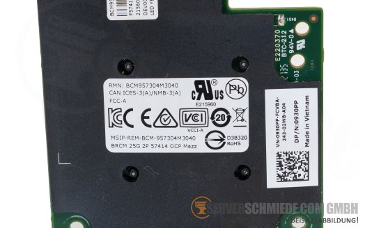 Dell Broadcom 57414 2x 10/25Gb SFP28 OCP 2.0 Controller Ethernet Netzwerk 0930PP