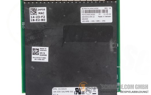 Dell Broadcom 57414 2x 10/25GbE SFP28 OCP 3.0 Controller Ethernet Netzwerk 024FG6