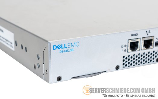 Dell Brocade G610 Connectrix DS-6610B 24-Port 32Gb FC FibreChannel SAN-Switch 8-Ports active