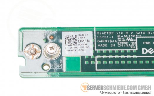 Dell C6400 C6420 2x M.2 Riser BOSS card SATA SSD Storage Controller 0F9XF