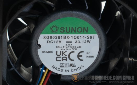 Dell Chassis Fan Lüfter Gehäuselüfter High Performance Silver Grade max. 350W R770 R7715 06R09C +NEW+