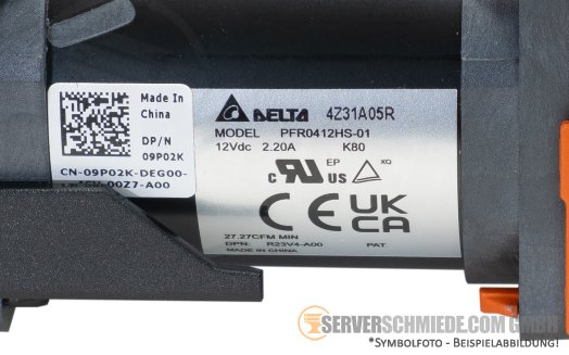 Dell Chassis Fan Lüfter Gehäuselüfter Standard Performance max. 300W R6715 09P02K   +NEW+