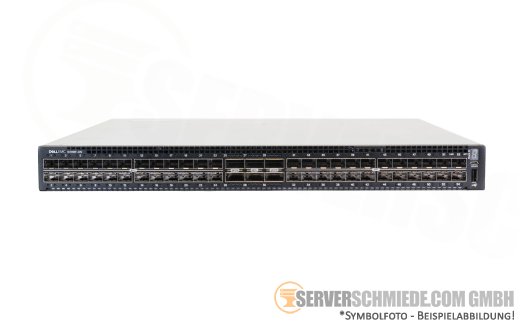 Dell EMC S4148F-ON OS10 48x 1/10GbE SFP+ 4x 10/25/40/50/100GbE QSFP28 2x 10/40Gb QSFP+ Network Ethernet Datacenter Switch 2x PSU 4x FAN rear-to-front airflow