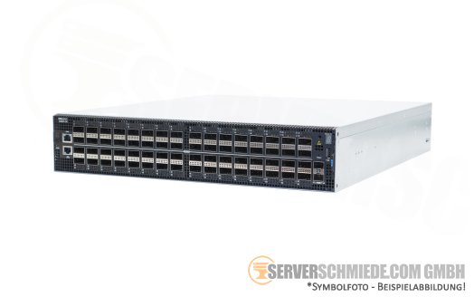 Dell EMC Z9264F-ON OS10 Enterprise 64x 100Gb QSFP28 (128x 10/25/50GbE)  2x 10Gb SFP+ Ethernet Network Switch Layer 3 2x PSU 4x FAN rear-to-front