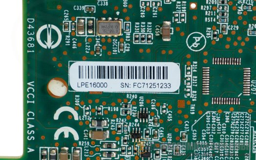 Dell Emulex 1x 16Gb SFP+ FC HBA LPE16000 PCIe x8 011H8D