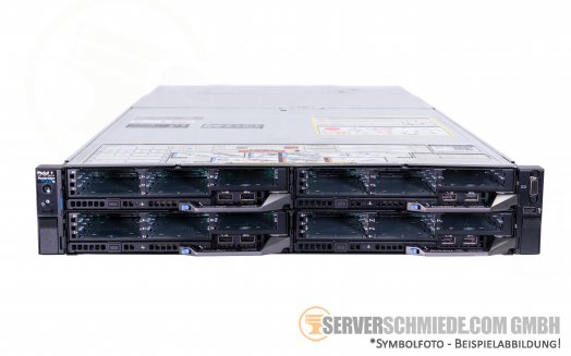 Dell FX2s 4-Node Blade Server Chassis + 4x FC630 2x Intel XEON E5-2600 v3 v4 H730p (8x CPU 64x DDR4) vmware Server -CTO- 1,8"
