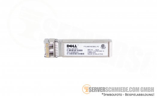 Dell GBIC 10Gb SFP+ Transceiver 850nm 21CFR1040.10 FTLX8574D3BCL-DL 0C5RNH 0WTRD1