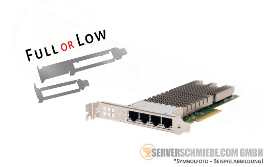 Dell Intel 0K5V44 X710-T4 4x 10GbE Network 10 Gigabit LAN Controller PCIe x8 Quad Port RJ-45 X710T4