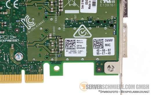 Dell Intel E810-QDA2 2x 100Gb QSFP28 PCIe 4.0 x16 Controller 0DWNRF