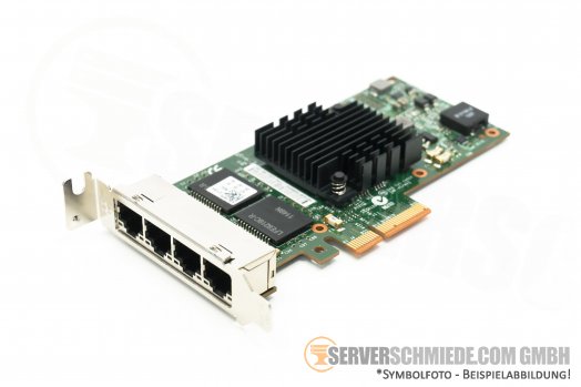 Dell Intel i350-T4 4x 1GbE RJ-45 Quad Port PCIe x4 Ethernet Adapter 09YD6K