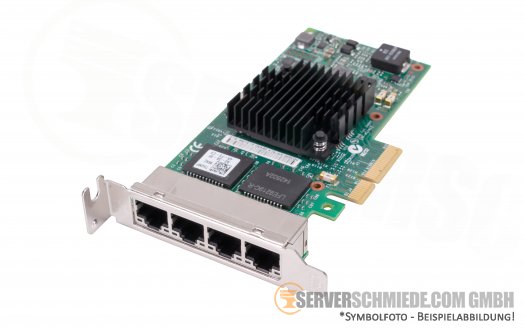 Dell Intel i350-T4 4x 1GbE RJ-45 Quad Port PCIe x4 Ethernet Adapter  0THGMP