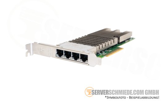 Dell Intel X710-T4 10GbE 1GbE Converged Network 10 Gigabit LAN Controller PCIe x8 Quad Port RJ-45 X710T4 008XJ7