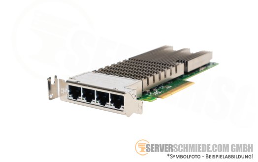Dell Intel X710-T4 10GbE 1GbE Converged Network 10 Gigabit LAN Controller PCIe x8 Quad Port RJ-45 X710T4 008XJ7