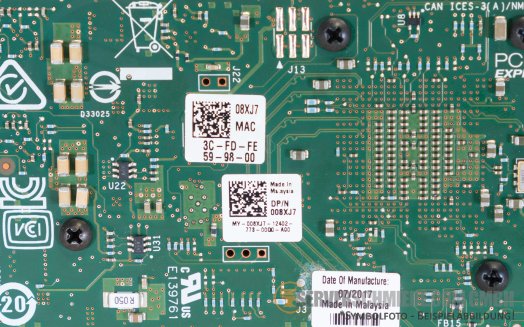 Dell Intel X710-T4 10GbE 1GbE Converged Network 10 Gigabit LAN Controller PCIe x8 Quad Port RJ-45 X710T4 008XJ7