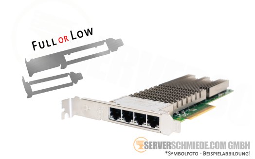 Dell Intel X710-T4 10GbE 1GbE Converged Network 10 Gigabit LAN Controller PCIe x8 Quad Port RJ-45 X710T4 008XJ7